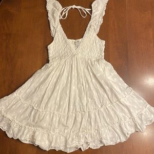 Urban Outfitters White Baby Doll Dress Size Medium